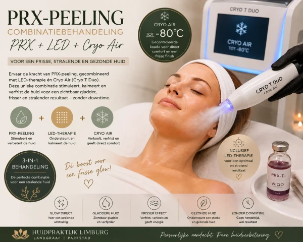 PRX -peeling Glow + LED Therapie + CRYO Air 3In1